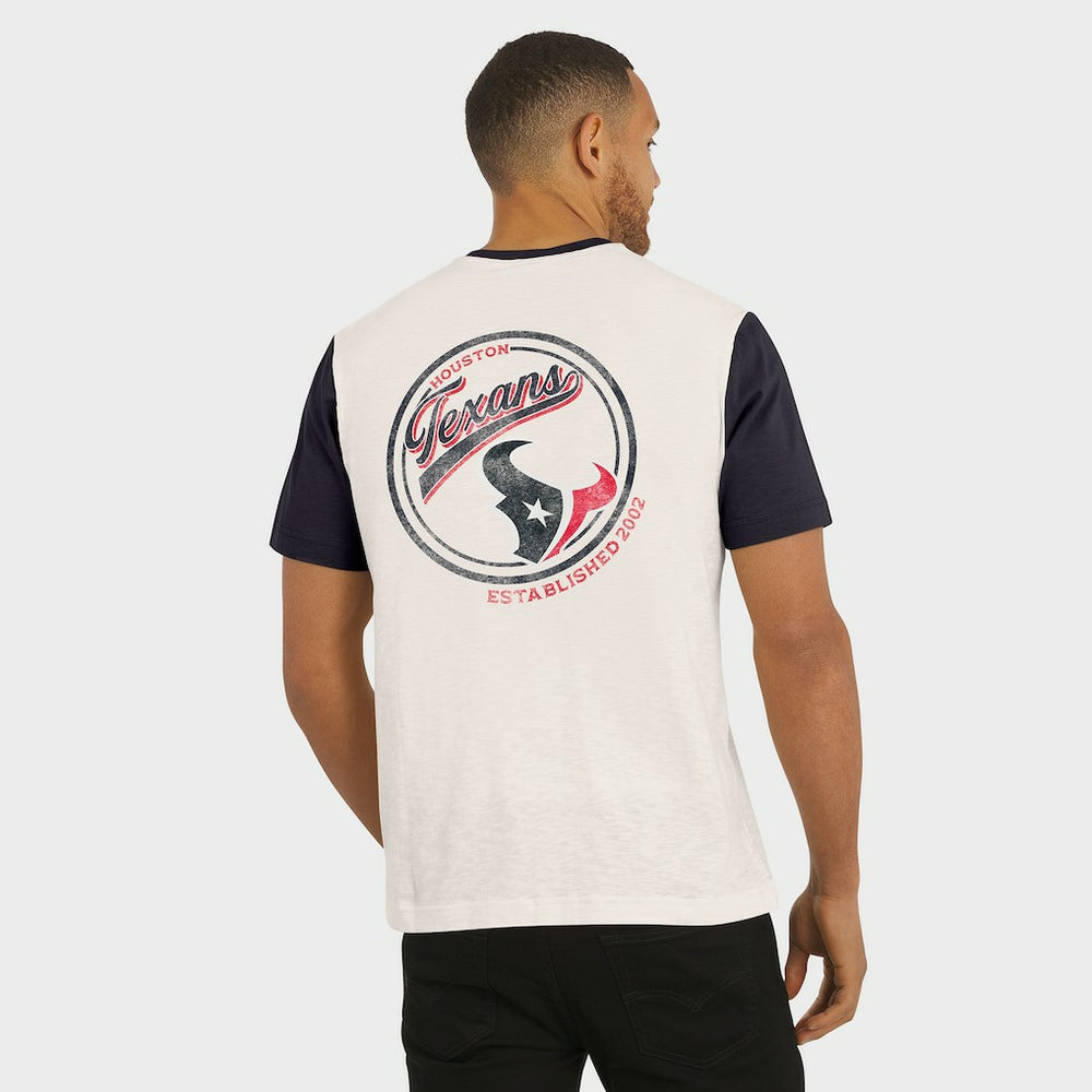 Houston Texans Fanatics Darius Rucker Collection Henley Colorblock Slub Pocket T-Shirt