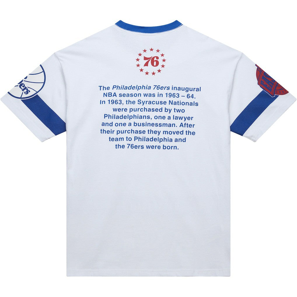 Philadelphia 76ers Unisex Hardwood Classics Vintage Team Origins Premium T-Shirt On Sale