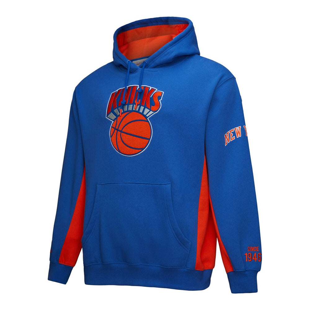 New York Knicks Hardwood Classics Team Origins Fleece Pullover Hoodie For Sale