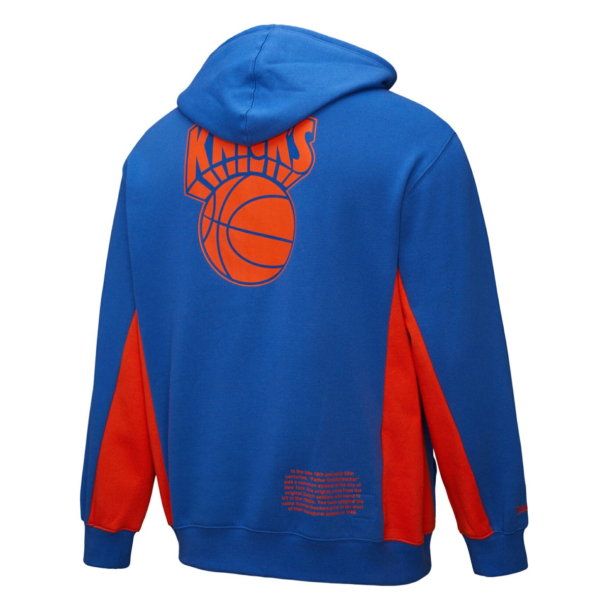 New York Knicks Hardwood Classics Team Origins Fleece Pullover Hoodie For Sale