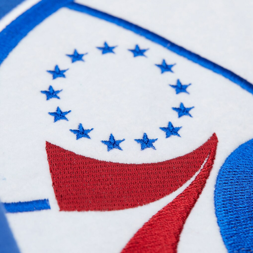 Philadelphia 76ers Hardwood Classics Team Origins Fleece Pullover Hoodie Online