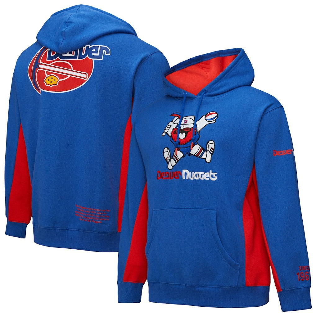 Denver Nuggets Hardwood Classics Team Origins Fleece Pullover Hoodie sale Outlet