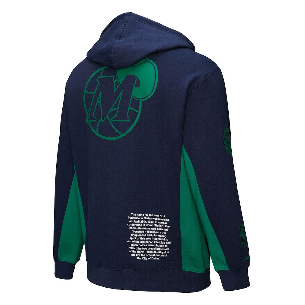 Dallas Mavericks Hardwood Classics Team Origins Fleece Pullover Hoodie sale On Sale