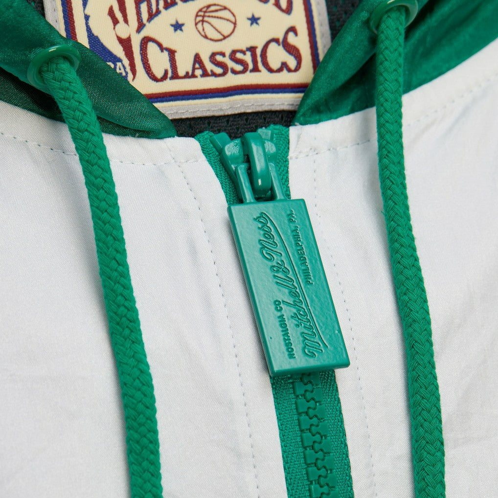 Boston Celtics Hardwood Classics Team Origins Anorak Quarter-Zip Windbreaker Jacket New