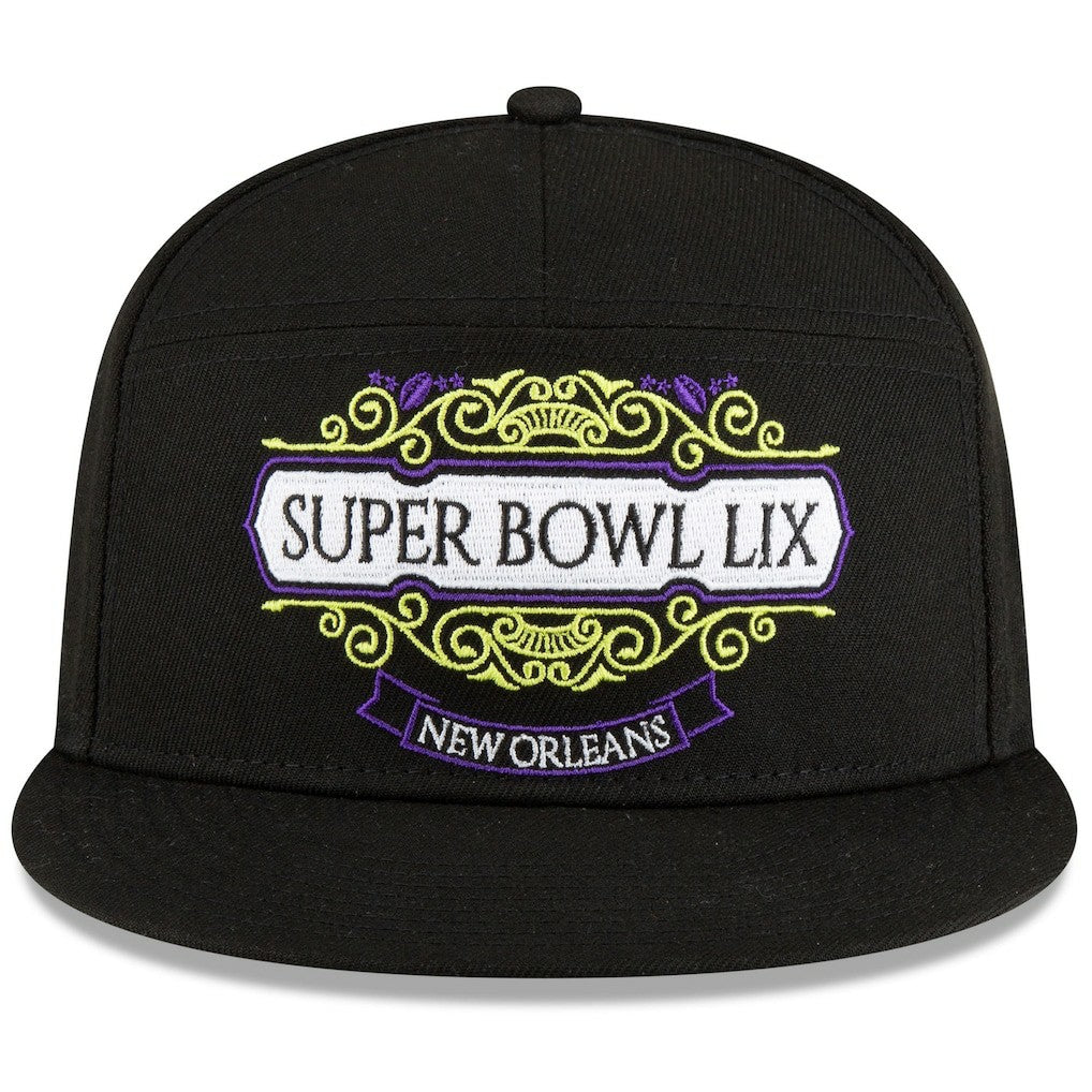 Philadelphia Eagles New Era Super Bowl LIX Tarmac Split Panel 9FIFTY Snapback Hat