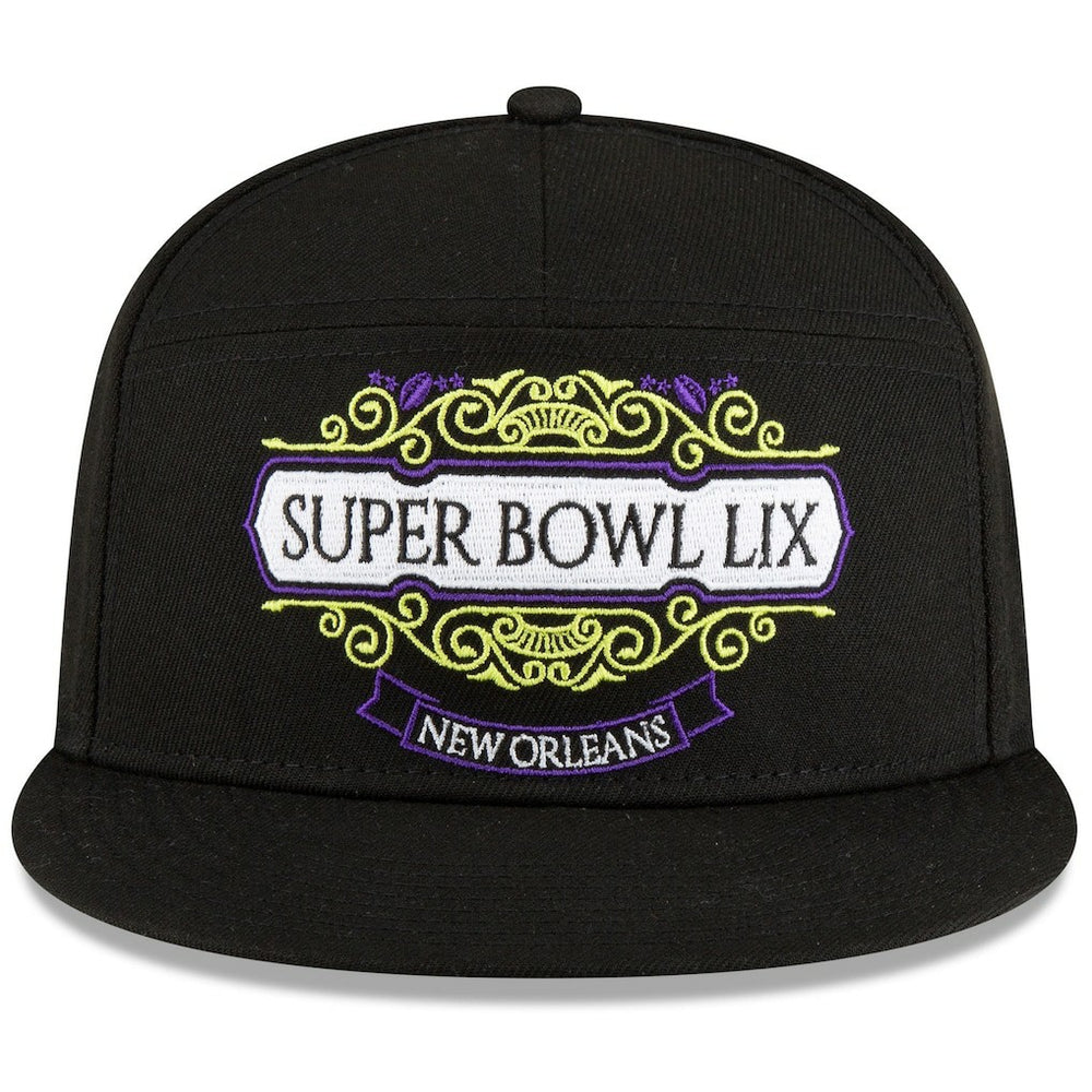 Philadelphia Eagles New Era Super Bowl LIX Tarmac Split Panel 9FIFTY Snapback Hat