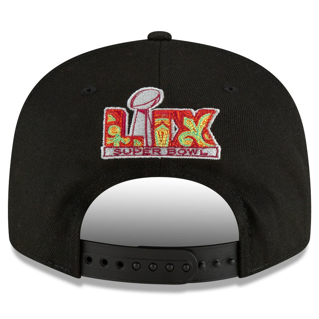 Philadelphia Eagles New Era Super Bowl LIX Tarmac Split Panel 9FIFTY Snapback Hat