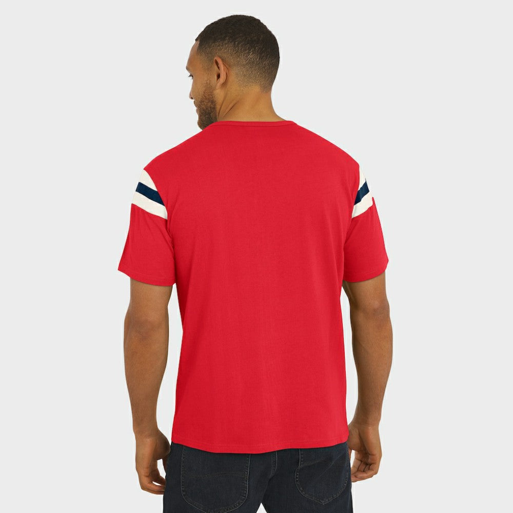 Washington Nationals Darius Rucker Collection by Fanatics Distressed Sleeve Stripe T-Shirt | MLB Sale