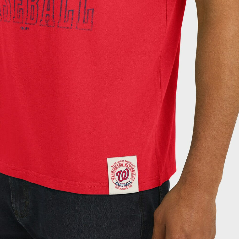 Washington Nationals Darius Rucker Collection by Fanatics Distressed Sleeve Stripe T-Shirt | MLB Sale