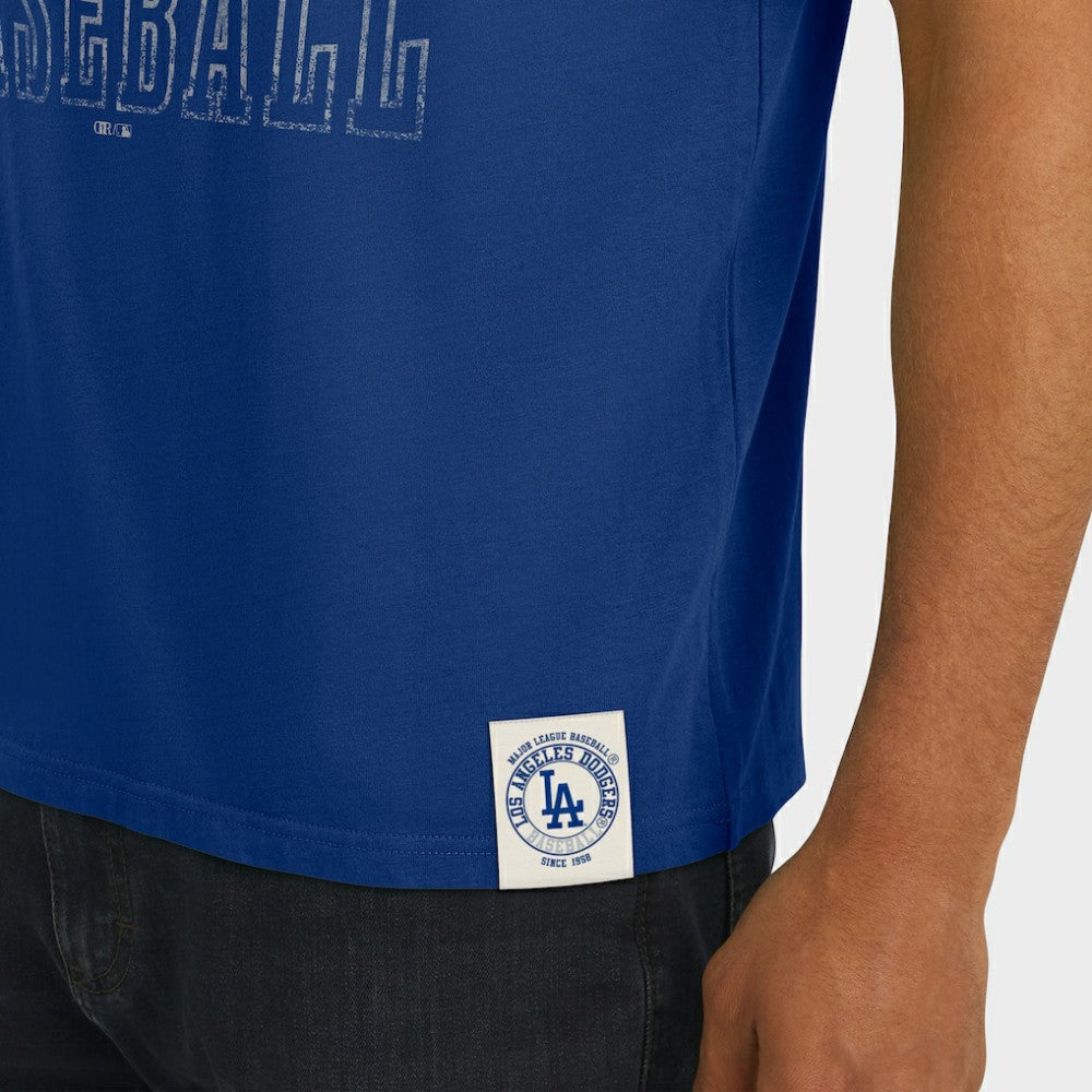 Los Angeles Dodgers Darius Rucker Collection by Fanatics Distressed Sleeve Stripe T-Shirt | MLB Outlet