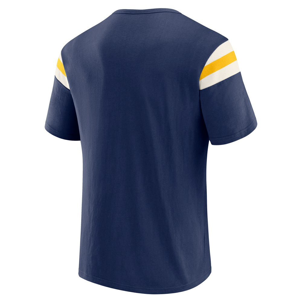 Milwaukee Brewers Darius Rucker Collection by Fanatics Distressed Sleeve Stripe T-Shirt | MLB US