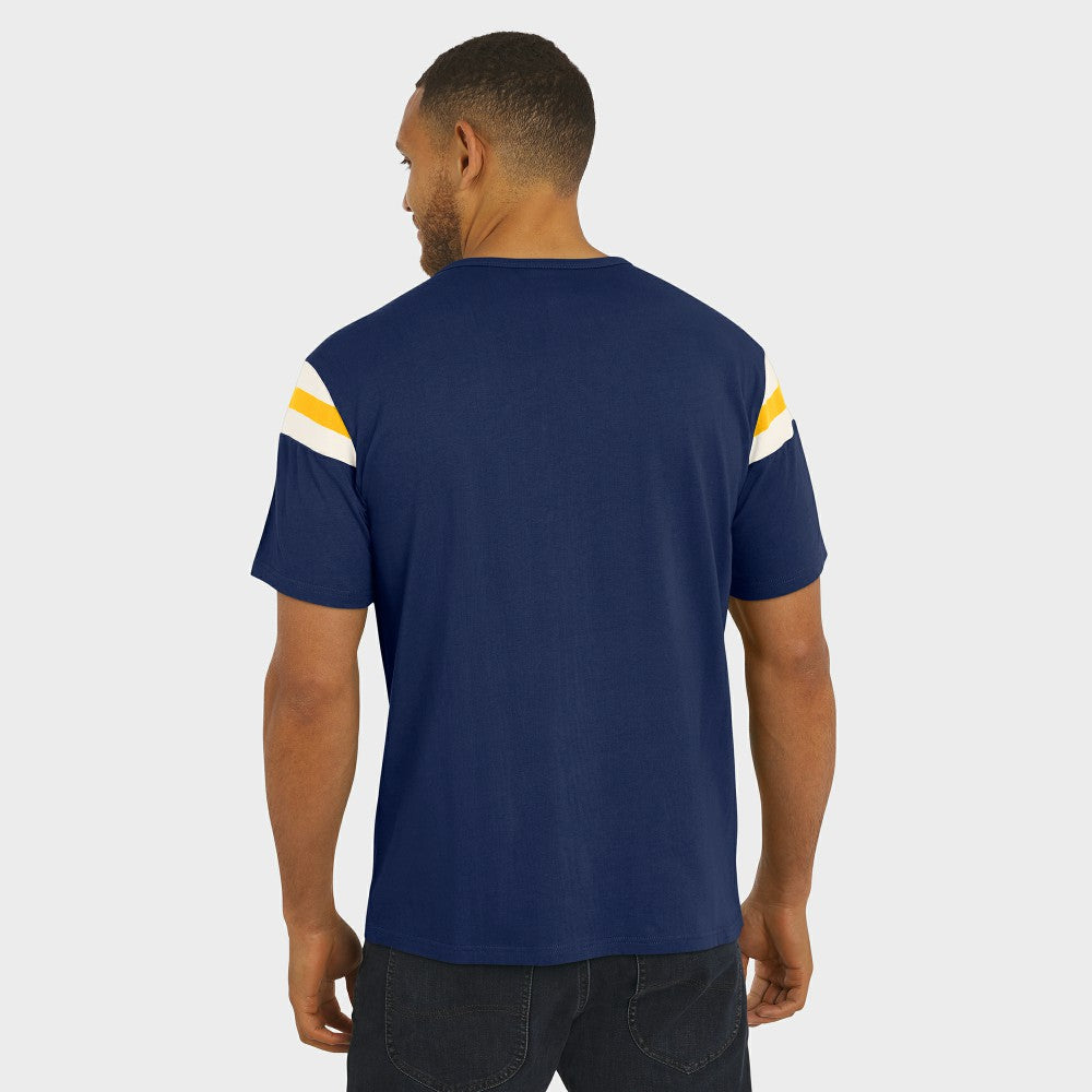 Milwaukee Brewers Darius Rucker Collection by Fanatics Distressed Sleeve Stripe T-Shirt | MLB US