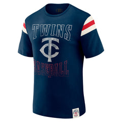 Minnesota Twins Darius Rucker Collection by Fanatics Distressed Sleeve Stripe T-Shirt | MLB Shop
