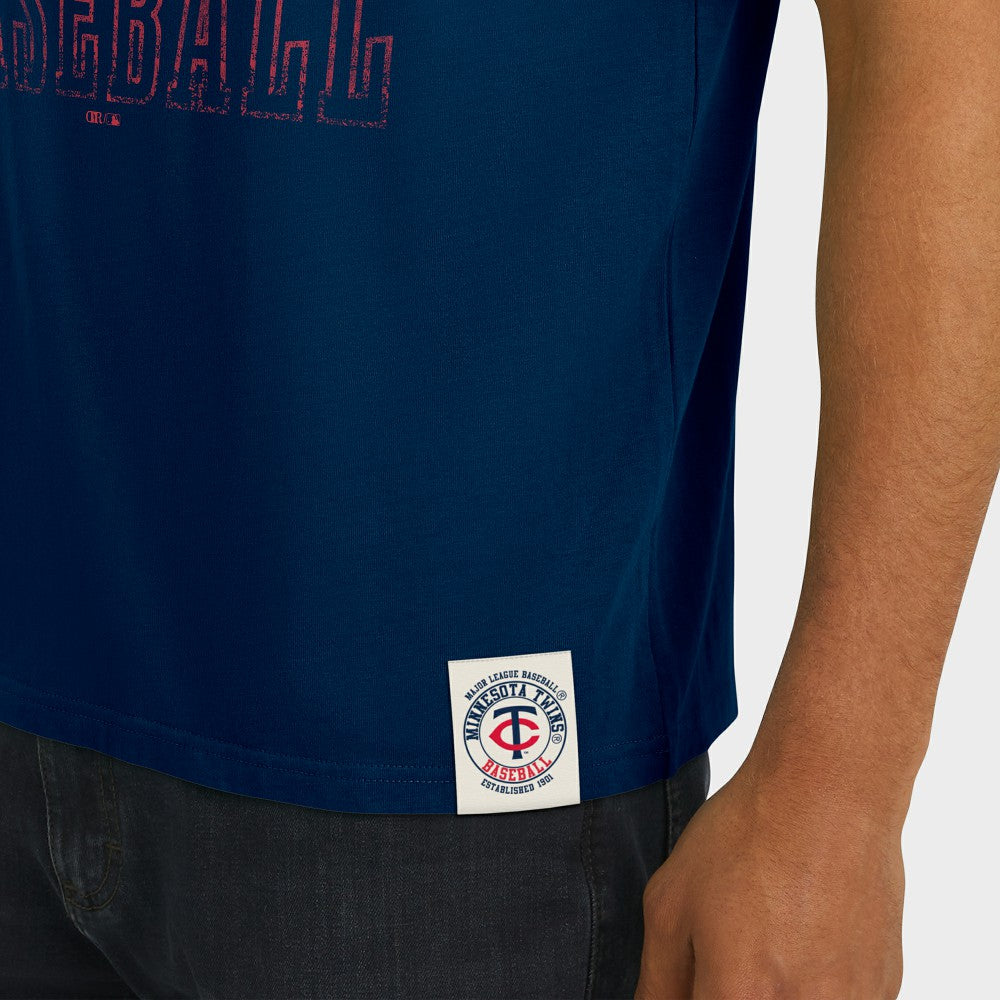 Minnesota Twins Darius Rucker Collection by Fanatics Distressed Sleeve Stripe T-Shirt | MLB Shop
