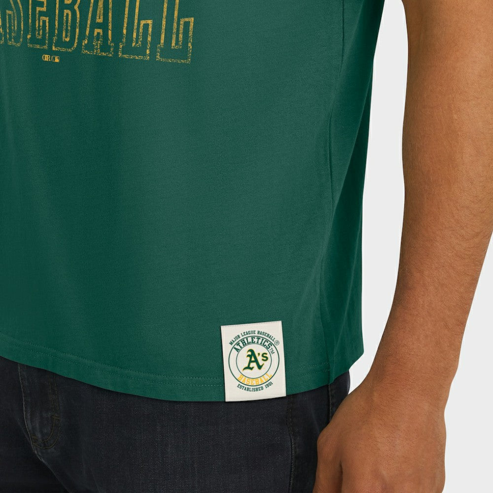 Athletics Darius Rucker Collection by Fanatics Distressed Sleeve Stripe T-Shirt | MLB Online