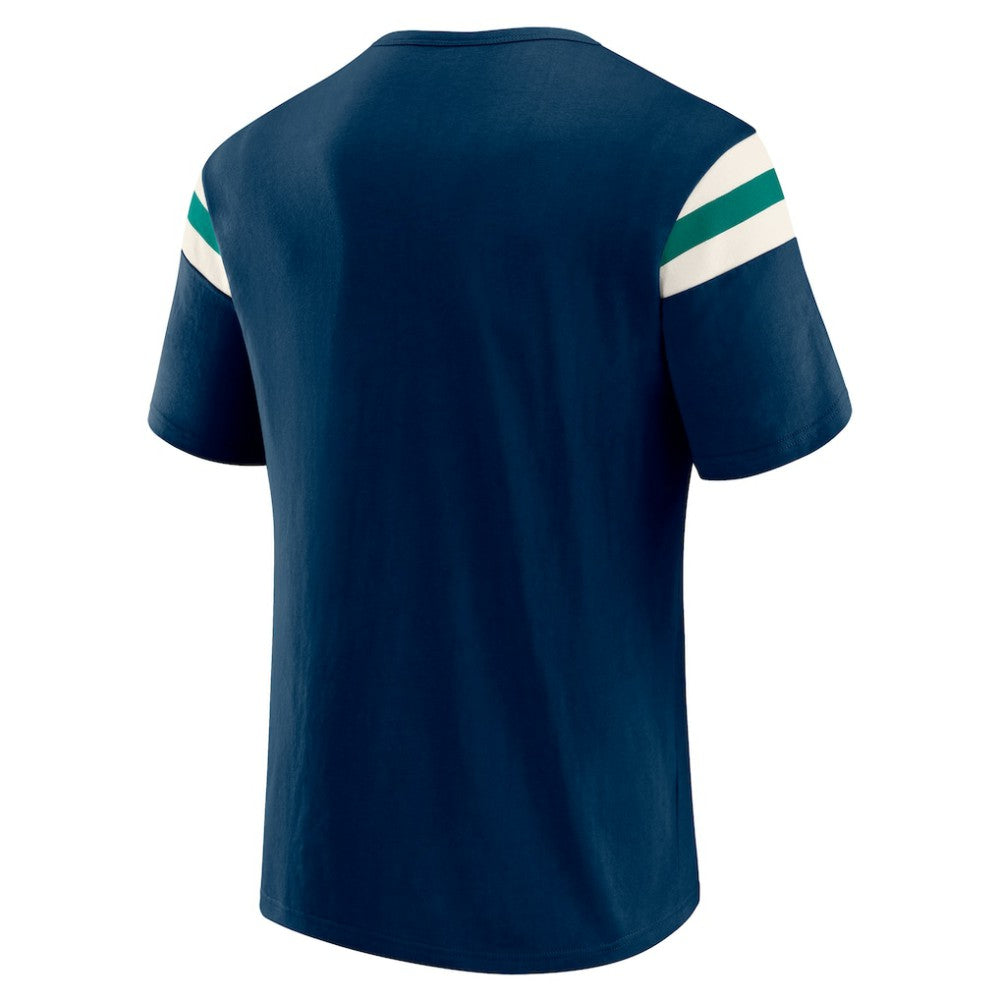 Seattle Mariners Darius Rucker Collection by Fanatics Distressed Sleeve Stripe T-Shirt | MLB For sale