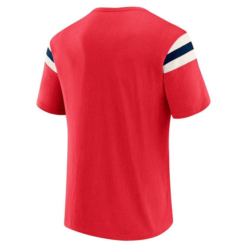 St. Louis Cardinals Darius Rucker Collection by Fanatics Distressed Sleeve Stripe T-Shirt | MLB Discount