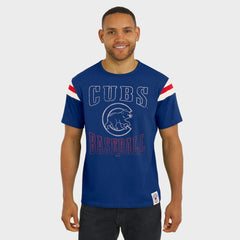 Chicago Cubs Darius Rucker Collection by Fanatics Distressed Sleeve Stripe T-Shirt | MLB New