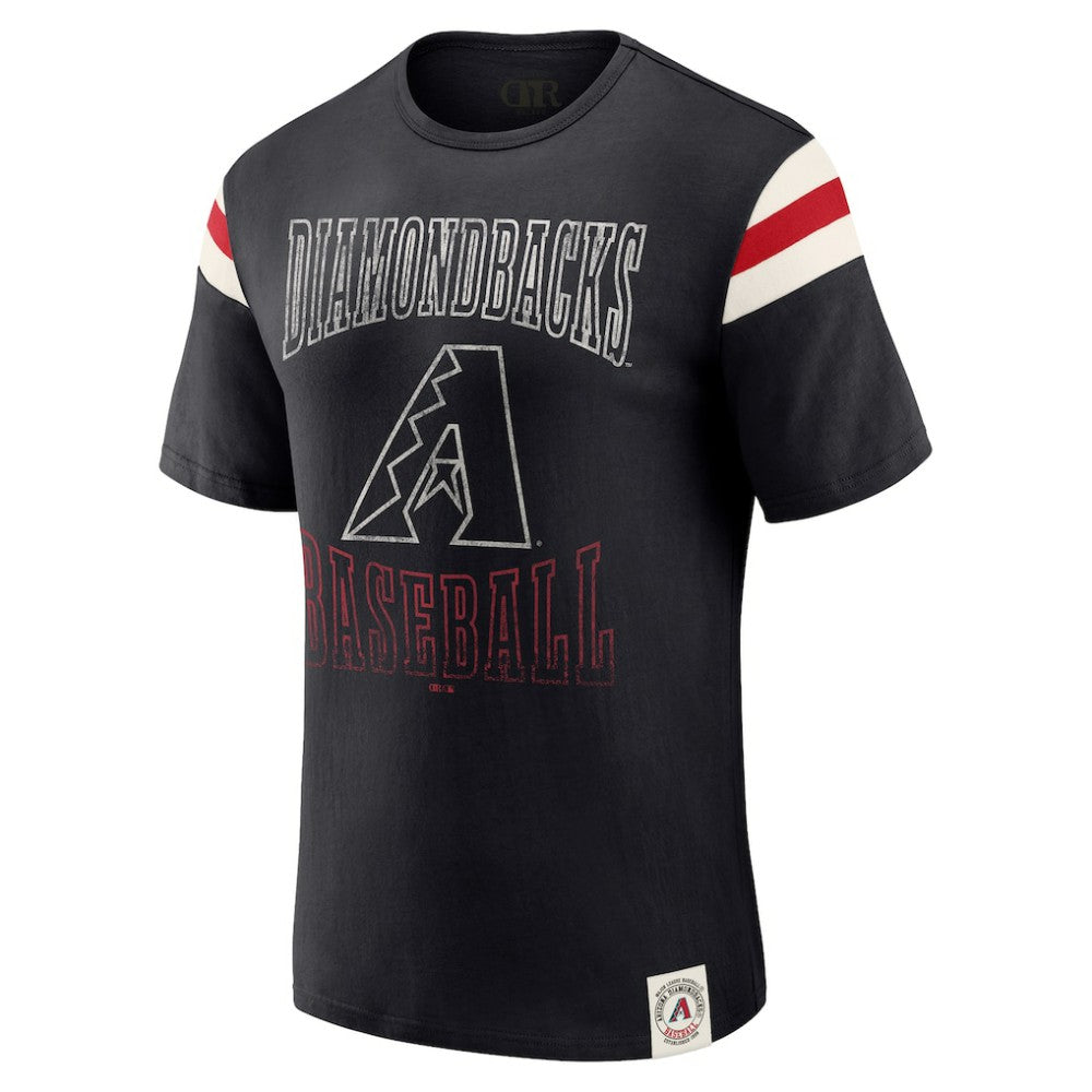 Arizona Diamondbacks Darius Rucker Collection by Fanatics Distressed Sleeve Stripe T-Shirt | MLB Near me