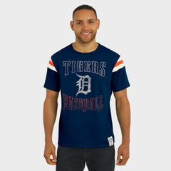 Detroit Tigers Darius Rucker Collection by Fanatics Distressed Sleeve Stripe T-Shirt | MLB US