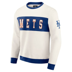 New York Mets Darius Rucker Collection by Fanatics Colorblock Crewneck Sweatshirt | MLB Discount