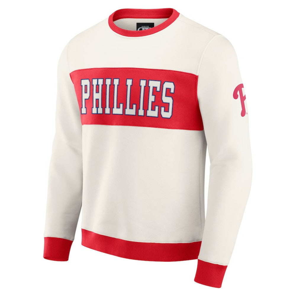 Philadelphia Phillies Darius Rucker Collection by Fanatics Colorblock Crewneck Sweatshirt | MLB New