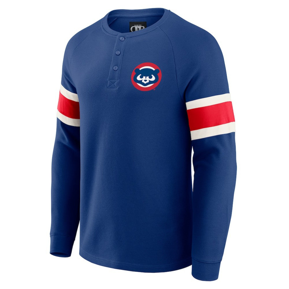 Chicago Cubs Darius Rucker Collection by Fanatics Waffle-Knit Raglan Long Sleeve Henley T-Shirt | MLB Shop