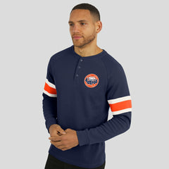 Houston Astros Darius Rucker Collection by Fanatics Waffle-Knit Raglan Long Sleeve Henley T-Shirt | MLB Shop