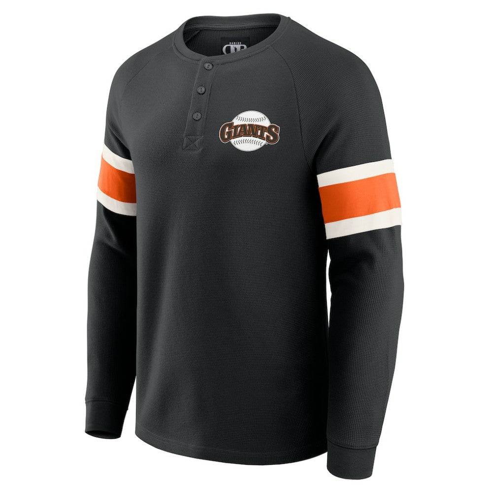 San Francisco Giants Darius Rucker Collection by Fanatics Waffle-Knit Raglan Long Sleeve Henley T-Shirt | MLB Outlet
