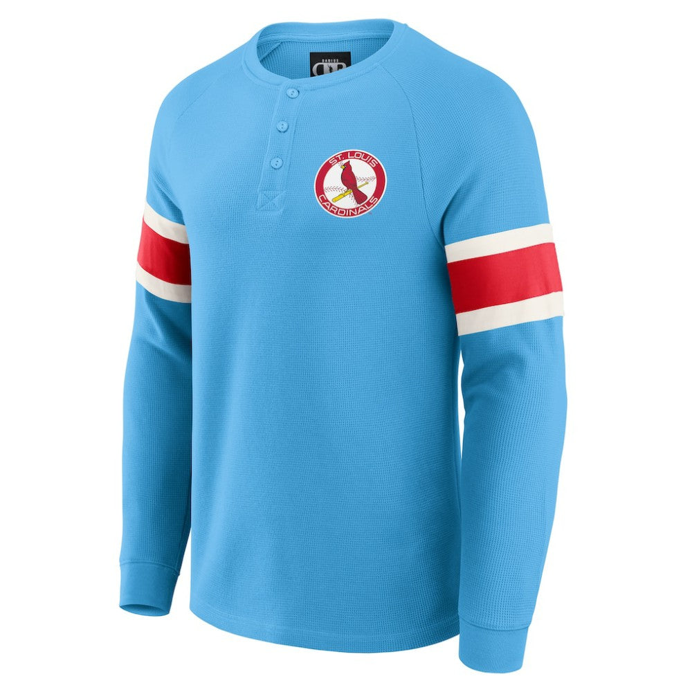 St. Louis Cardinals Darius Rucker Collection by Fanatics Waffle-Knit Raglan Long Sleeve Henley T-Shirt | MLB Near me