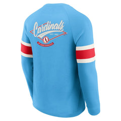St. Louis Cardinals Darius Rucker Collection by Fanatics Waffle-Knit Raglan Long Sleeve Henley T-Shirt | MLB Near me