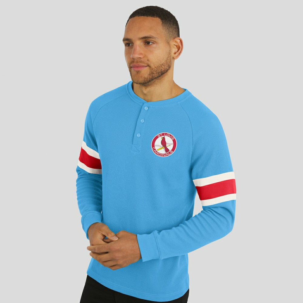 St. Louis Cardinals Darius Rucker Collection by Fanatics Waffle-Knit Raglan Long Sleeve Henley T-Shirt | MLB Near me