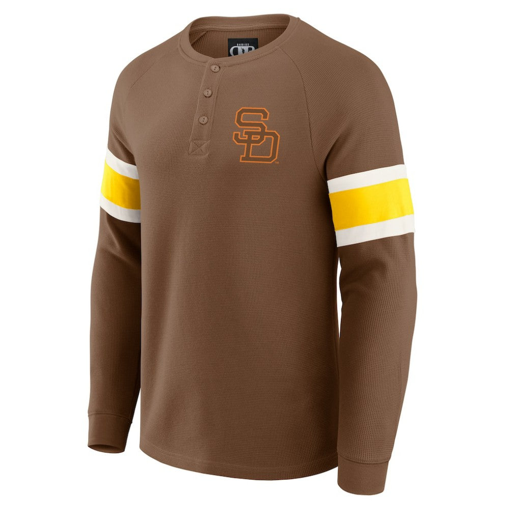 San Diego Padres Darius Rucker Collection by Fanatics Waffle-Knit Raglan Long Sleeve Henley T-Shirt | MLB Online