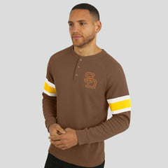 San Diego Padres Darius Rucker Collection by Fanatics Waffle-Knit Raglan Long Sleeve Henley T-Shirt | MLB Online