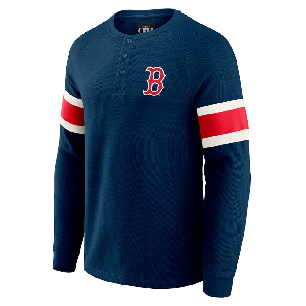 Boston Red Sox Darius Rucker Collection by Fanatics Waffle-Knit Raglan Long Sleeve Henley T-Shirt | MLB Sale