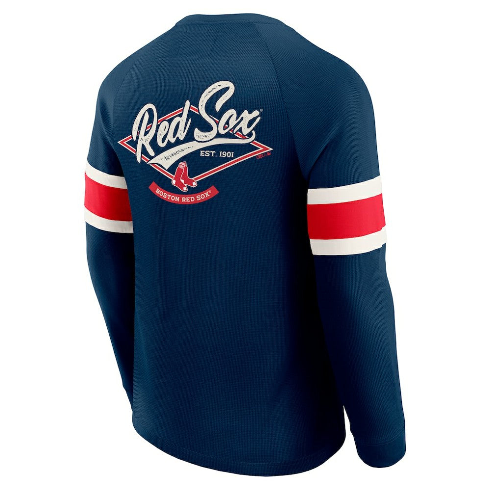 Boston Red Sox Darius Rucker Collection by Fanatics Waffle-Knit Raglan Long Sleeve Henley T-Shirt | MLB Sale