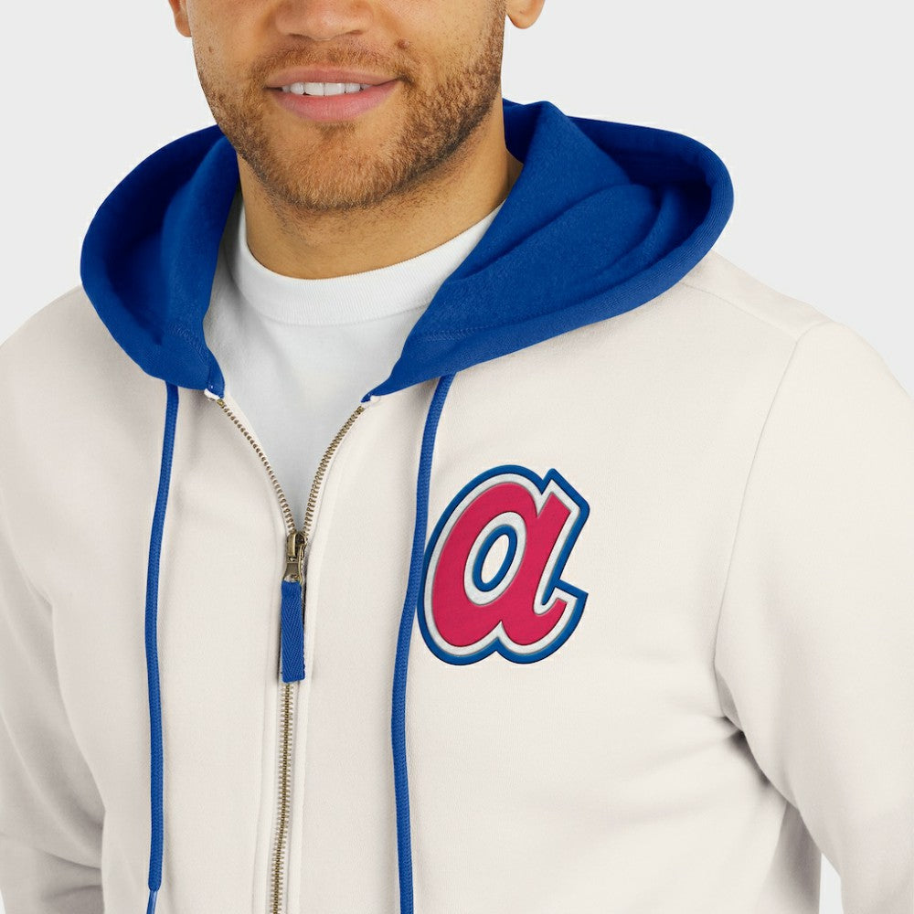 Atlanta Braves Darius Rucker Collection by Fanatics Men's Polar Fleece Full-Zip Hoodie | MLB Discount