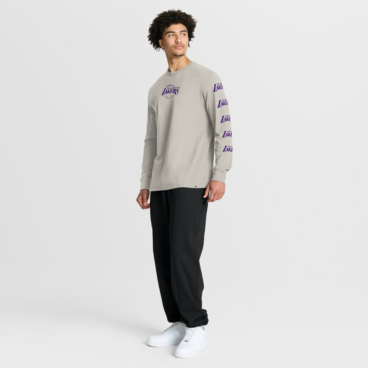 Los Angeles Lakers Crossover Collection Ball Screen Action Premium Long Sleeve T-Shirt For Sale