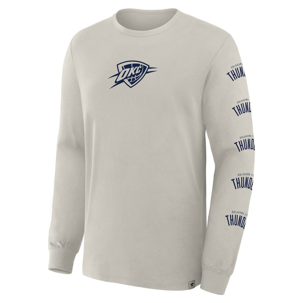 Oklahoma City Thunder Crossover Collection Ball Screen Action Premium Long Sleeve T-Shirt New