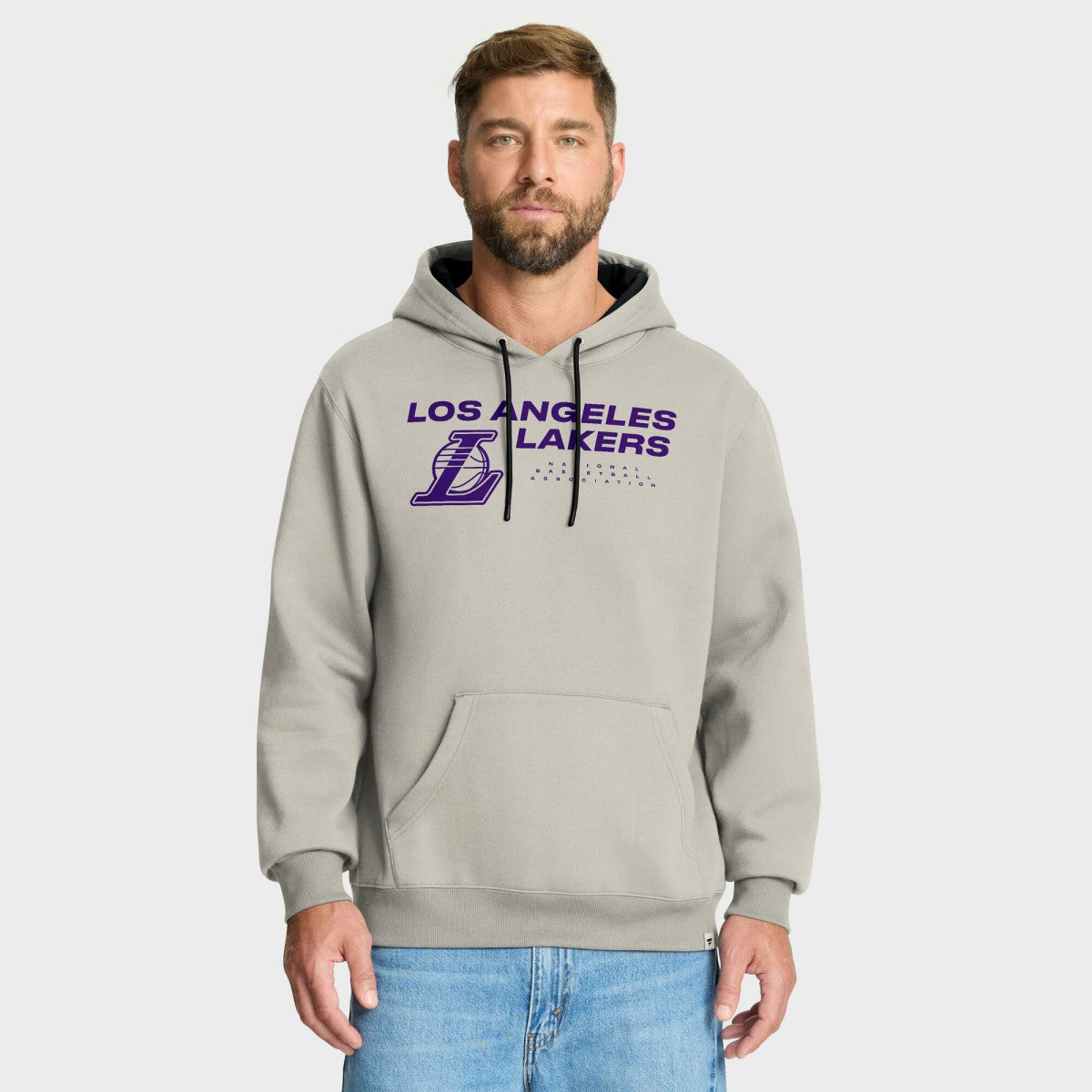 Los Angeles Lakers Crossover Collection Blocked Shot Premium Pullover Hoodie New