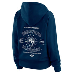 Minnesota Timberwolves WEAR by Erin Andrews Women's Vintage Full-Zip Raglan Hoodie On Sale