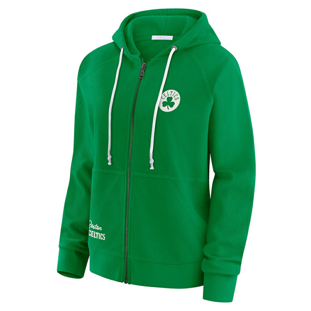 Boston Celtics WEAR by Erin Andrews Women's Vintage Full-Zip Raglan Hoodie Online