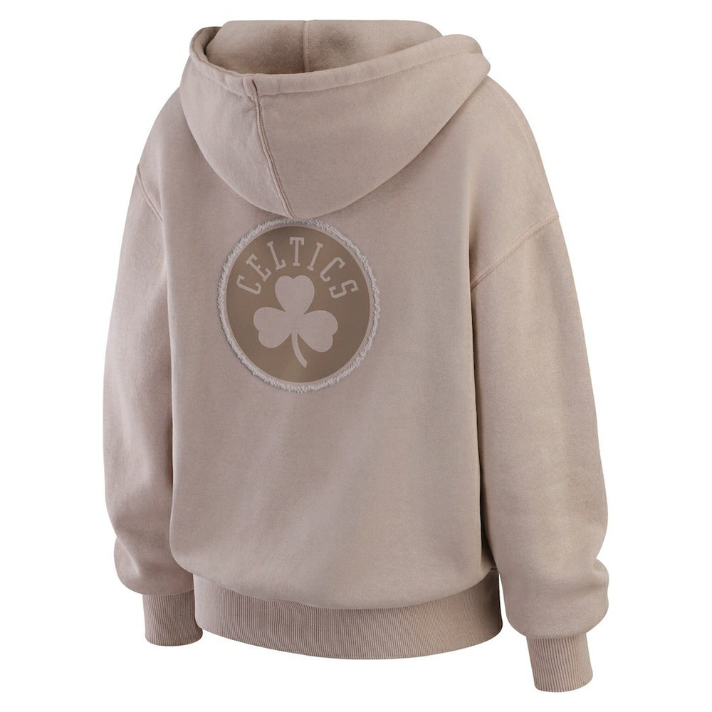 Boston Celtics WEAR by Erin Andrews Women's Washed Pullover Crewdie New