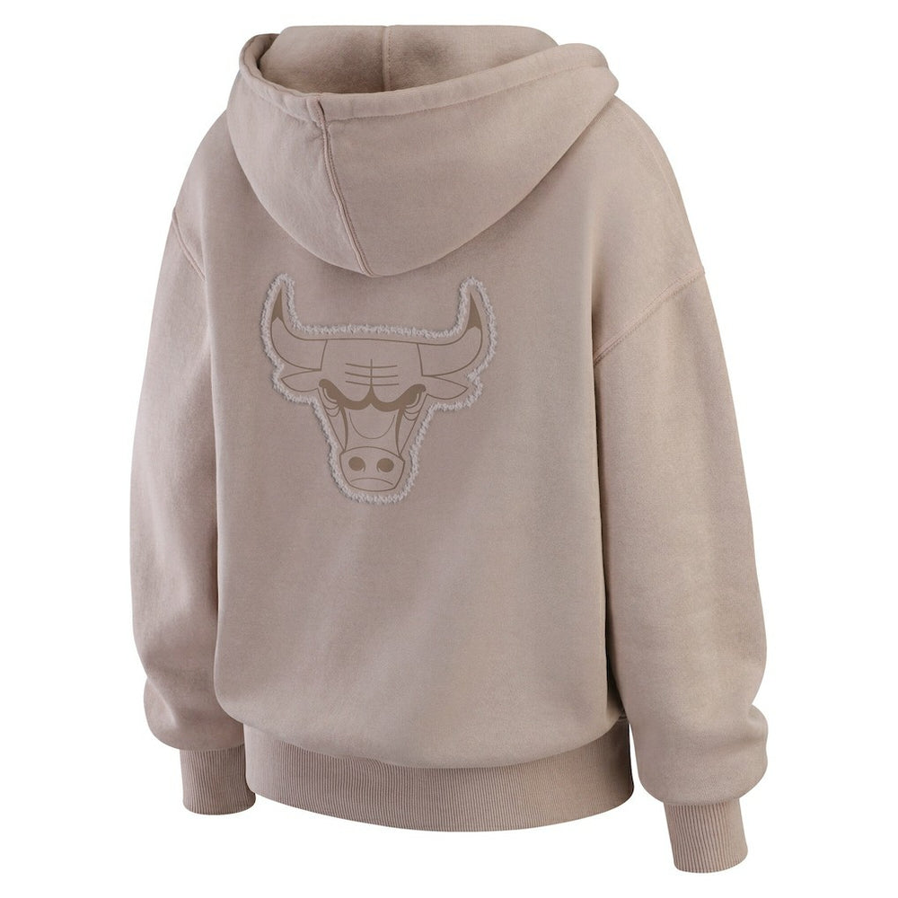 Chicago Bulls WEAR by Erin Andrews Women's Washed Pullover Crewdie Discount