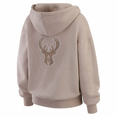 Milwaukee Bucks WEAR by Erin Andrews Women's Washed Pullover Crewdie For Sale