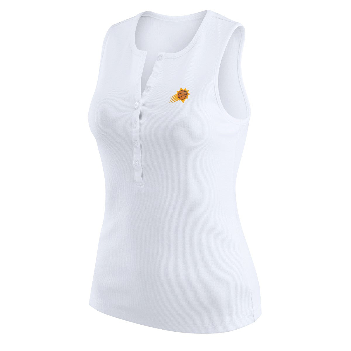 Phoenix Suns WEAR by Erin Andrews Women's Rib-Knit Henley Tank Top For Sale