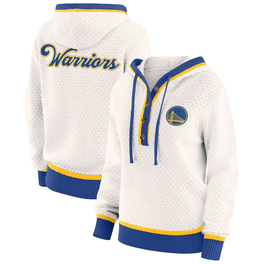 Golden State Warriors WEAR by Erin Andrews Women's Plus Size Hoodie Sweater sale On Sale
