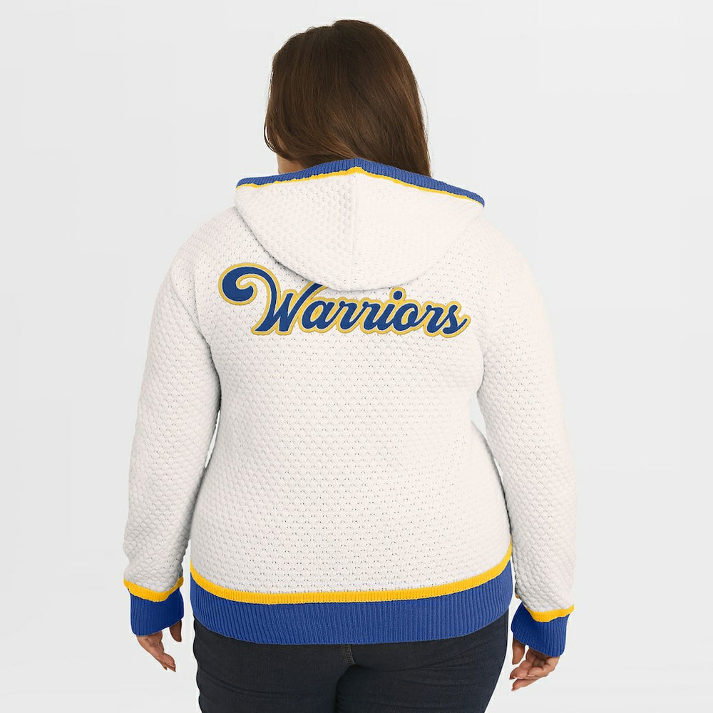 Golden State Warriors WEAR by Erin Andrews Women's Plus Size Hoodie Sweater sale On Sale