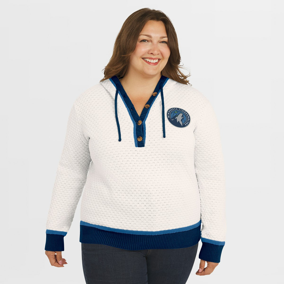 Minnesota Timberwolves WEAR by Erin Andrews Women's Plus Size Hoodie Sweater Online