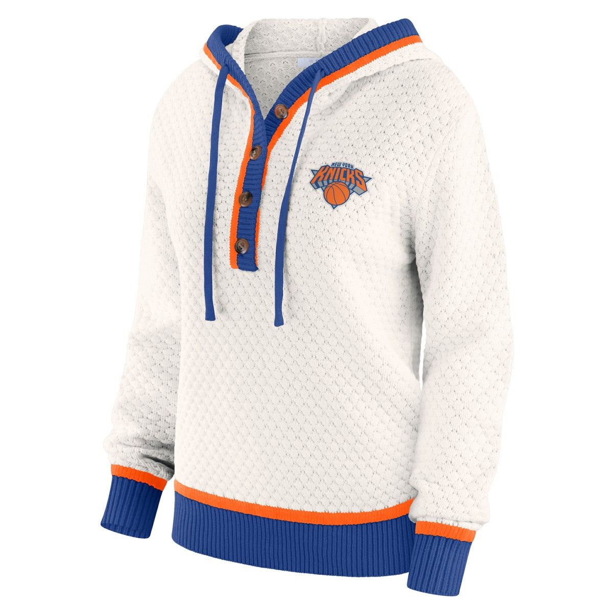 New York Knicks WEAR by Erin Andrews Women's Plus Size Hoodie Sweater Outlet